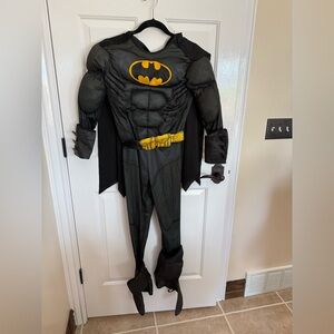 Kids Batman Costume Size Large With Cape